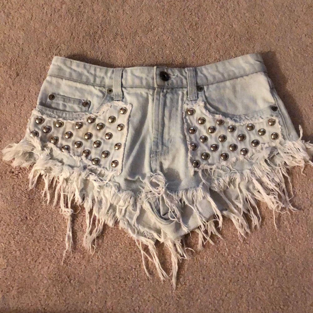 LF CAR MAR Studded Shorts